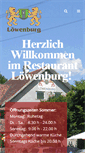 Mobile Screenshot of loewenburg.org